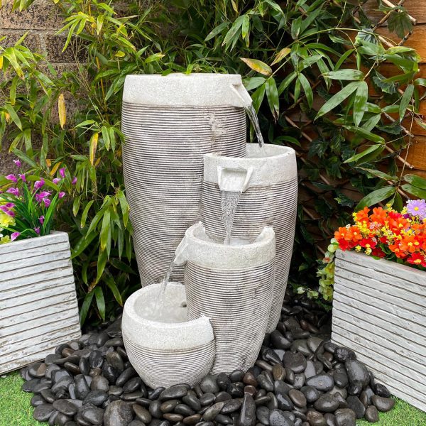 4 Circular Pouring Pots Water Feature (TR/19045) – Tranquillity Water ...